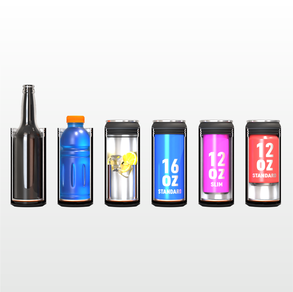 Black Multi Can Cooler
