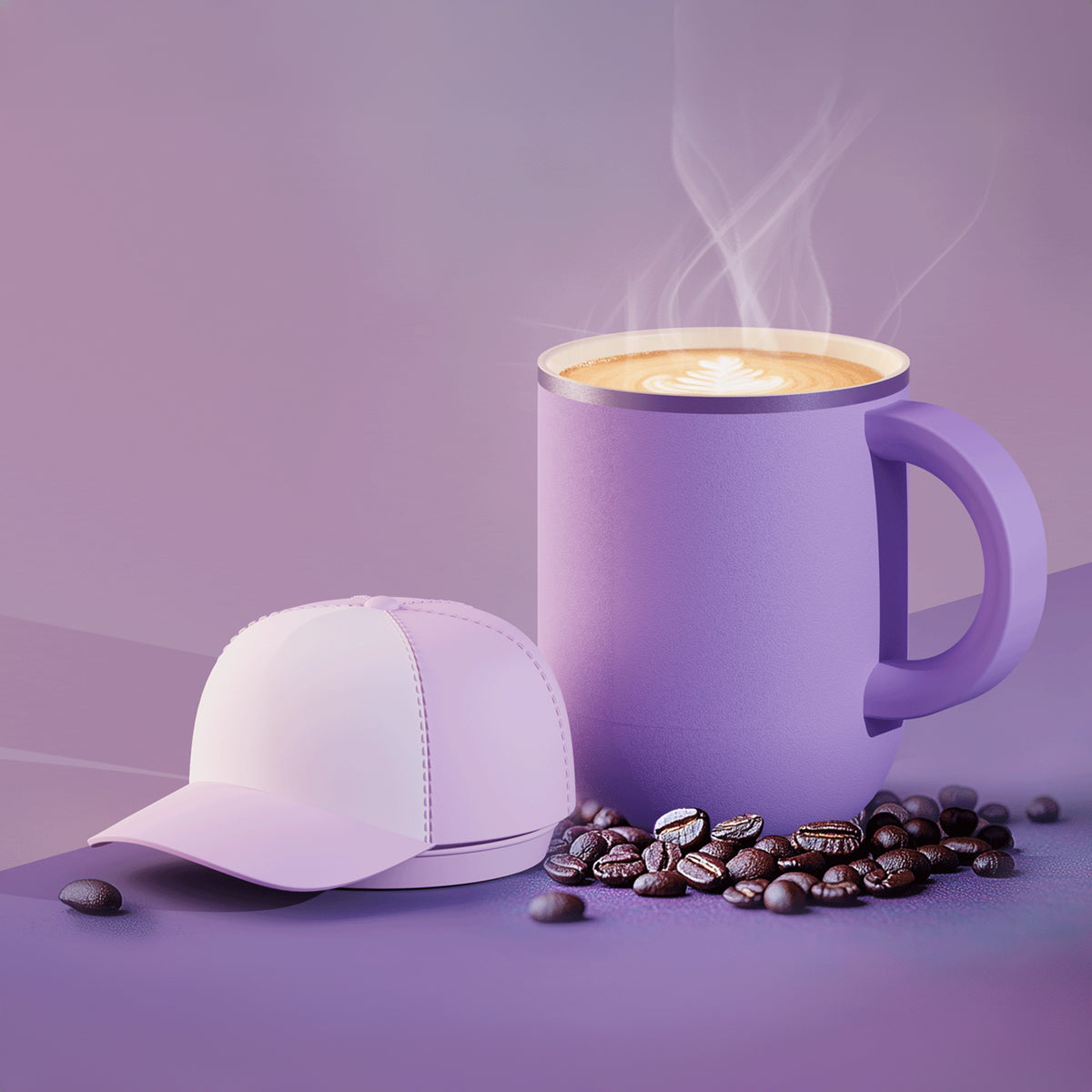 Happy Hats Trucker Cap Purple