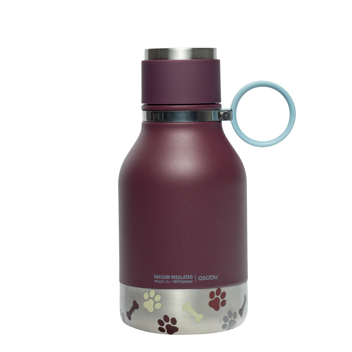 Burgundy Dog Bowl Bottle